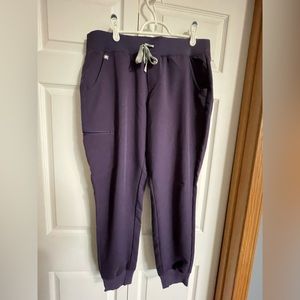 Purple jogger Figs scrub pants